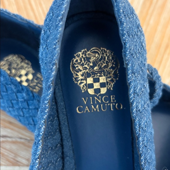Vince Camuto Textured Blue Flats - Picture 4 of 5